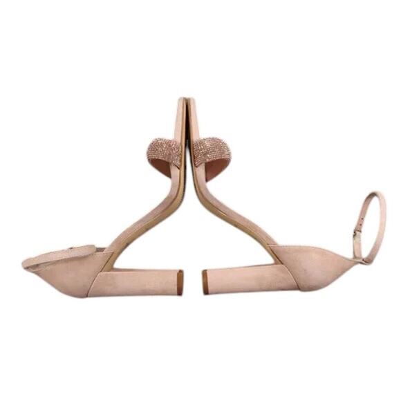 Marc Fisher Shoes Womens 7.5 Sandal Block Heel Ankle Strap Square Toe Leather - Picture 8 of 12